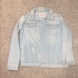 Thread & Supply distressed Denim Jacket size Large